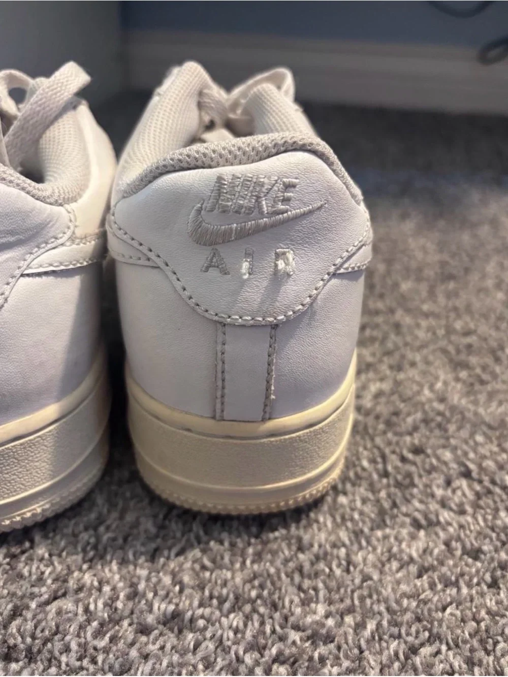 Nike White Low-Top Sneakers with Off-White Sole